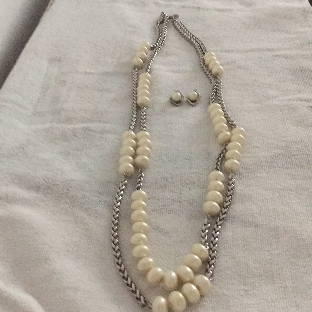 Necklace and earrings